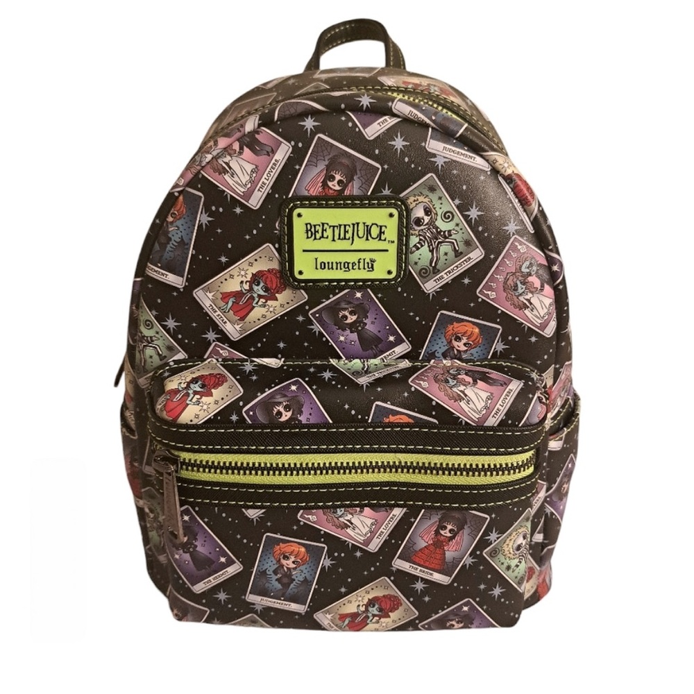 **Rare** Loungefly Beetlejuice Character Tarot Card Mini Backpack